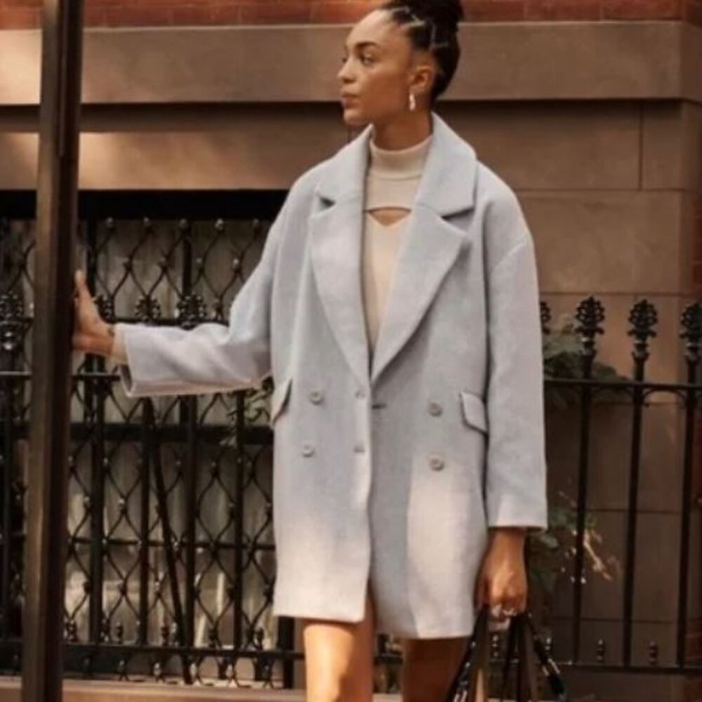 Abercrombie & Fitch wool-blend Dad Coat